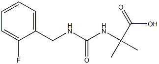 2-({[(2-fluorophenyl)methyl]carbamoyl}amino)-2-methylpropanoic acid Struktur