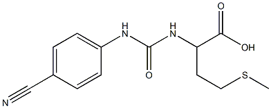 2-({[(4-cyanophenyl)amino]carbonyl}amino)-4-(methylthio)butanoic acid Struktur