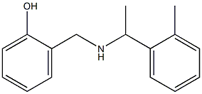 2-({[1-(2-methylphenyl)ethyl]amino}methyl)phenol Struktur