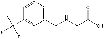 2-({[3-(trifluoromethyl)phenyl]methyl}amino)acetic acid Struktur