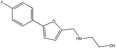 2-({[5-(4-fluorophenyl)furan-2-yl]methyl}amino)ethan-1-ol Struktur