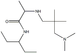 2-({2-[(dimethylamino)methyl]-2-methylpropyl}amino)-N-(pentan-3-yl)propanamide Struktur