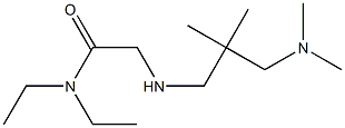 2-({2-[(dimethylamino)methyl]-2-methylpropyl}amino)-N,N-diethylacetamide Struktur