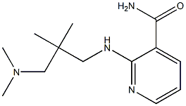 2-({2-[(dimethylamino)methyl]-2-methylpropyl}amino)pyridine-3-carboxamide Struktur