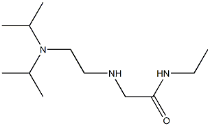 2-({2-[bis(propan-2-yl)amino]ethyl}amino)-N-ethylacetamide Struktur