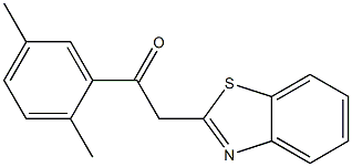 2-(1,3-benzothiazol-2-yl)-1-(2,5-dimethylphenyl)ethan-1-one Struktur