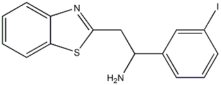 2-(1,3-benzothiazol-2-yl)-1-(3-iodophenyl)ethan-1-amine Struktur