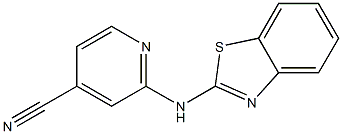 2-(1,3-benzothiazol-2-ylamino)isonicotinonitrile Struktur