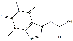 2-(1,3-dimethyl-2,6-dioxo-2,3,6,7-tetrahydro-1H-purin-7-yl)acetic acid Struktur