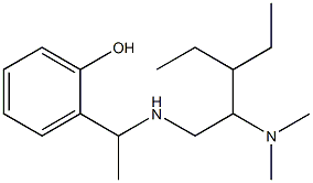 2-(1-{[2-(dimethylamino)-3-ethylpentyl]amino}ethyl)phenol Struktur