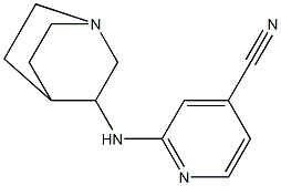 2-(1-azabicyclo[2.2.2]oct-3-ylamino)isonicotinonitrile Struktur