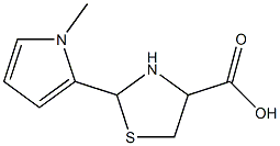 2-(1-methyl-1H-pyrrol-2-yl)-1,3-thiazolidine-4-carboxylic acid Struktur