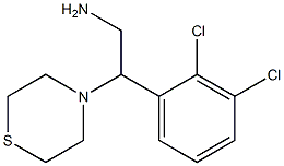 2-(2,3-dichlorophenyl)-2-(thiomorpholin-4-yl)ethan-1-amine Struktur