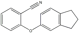 2-(2,3-dihydro-1H-inden-5-yloxy)benzonitrile Struktur