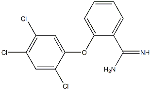 2-(2,4,5-trichlorophenoxy)benzene-1-carboximidamide Struktur