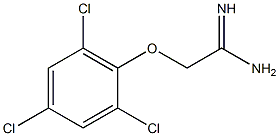 2-(2,4,6-trichlorophenoxy)ethanimidamide Struktur