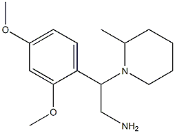 2-(2,4-dimethoxyphenyl)-2-(2-methylpiperidin-1-yl)ethanamine Struktur