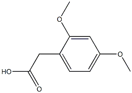 2-(2,4-dimethoxyphenyl)acetic acid Struktur