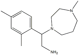 2-(2,4-dimethylphenyl)-2-(4-methyl-1,4-diazepan-1-yl)ethan-1-amine Struktur