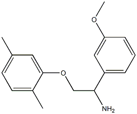 2-(2,5-dimethylphenoxy)-1-(3-methoxyphenyl)ethanamine Struktur