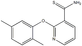 2-(2,5-dimethylphenoxy)pyridine-3-carbothioamide Struktur