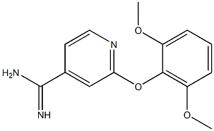 2-(2,6-dimethoxyphenoxy)pyridine-4-carboximidamide Struktur