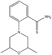 2-(2,6-dimethylmorpholin-4-yl)benzene-1-carbothioamide Struktur