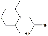 2-(2,6-dimethylpiperidin-1-yl)ethanimidamide Struktur