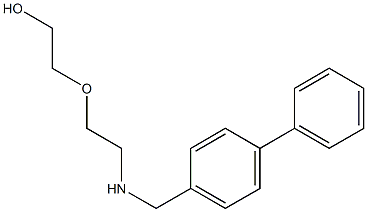 2-(2-{[(4-phenylphenyl)methyl]amino}ethoxy)ethan-1-ol Struktur