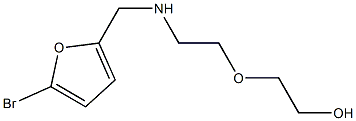 2-(2-{[(5-bromofuran-2-yl)methyl]amino}ethoxy)ethan-1-ol Struktur