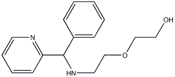 2-(2-{[phenyl(pyridin-2-yl)methyl]amino}ethoxy)ethan-1-ol Struktur