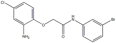 2-(2-amino-4-chlorophenoxy)-N-(3-bromophenyl)acetamide Struktur