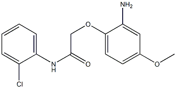 2-(2-amino-4-methoxyphenoxy)-N-(2-chlorophenyl)acetamide Struktur