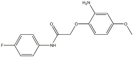 2-(2-amino-4-methoxyphenoxy)-N-(4-fluorophenyl)acetamide Struktur