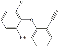 2-(2-amino-6-chlorophenoxy)benzonitrile Struktur