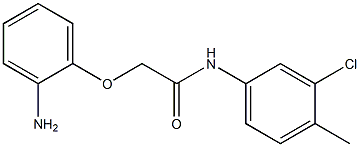 2-(2-aminophenoxy)-N-(3-chloro-4-methylphenyl)acetamide Struktur