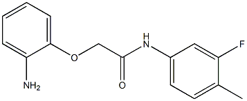 2-(2-aminophenoxy)-N-(3-fluoro-4-methylphenyl)acetamide Struktur