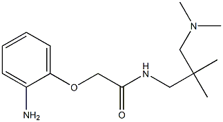 2-(2-aminophenoxy)-N-{2-[(dimethylamino)methyl]-2-methylpropyl}acetamide Struktur