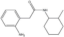 2-(2-aminophenyl)-N-(2-methylcyclohexyl)acetamide Struktur