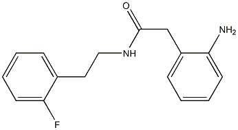 2-(2-aminophenyl)-N-[2-(2-fluorophenyl)ethyl]acetamide Struktur