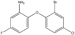 2-(2-bromo-4-chlorophenoxy)-5-fluoroaniline Struktur