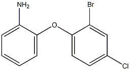 2-(2-bromo-4-chlorophenoxy)aniline Struktur