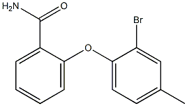 2-(2-bromo-4-methylphenoxy)benzamide Struktur