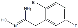 2-(2-bromo-5-fluorophenyl)-N'-hydroxyethanimidamide Struktur