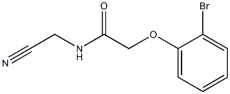 2-(2-bromophenoxy)-N-(cyanomethyl)acetamide Struktur