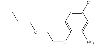 2-(2-butoxyethoxy)-5-chloroaniline Struktur