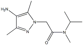 2-(4-amino-3,5-dimethyl-1H-pyrazol-1-yl)-N-methyl-N-(propan-2-yl)acetamide Struktur