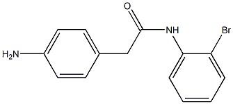 2-(4-aminophenyl)-N-(2-bromophenyl)acetamide Struktur