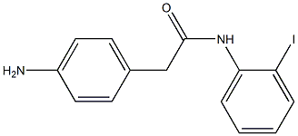 2-(4-aminophenyl)-N-(2-iodophenyl)acetamide Struktur