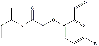 2-(4-bromo-2-formylphenoxy)-N-(butan-2-yl)acetamide Struktur